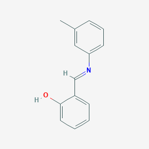 molecular formula C14H13NO B1661789 alpha-(M-Tolylimino)-ortho-cresol CAS No. 952-81-8
