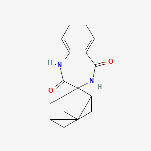 B1661801 1',4'-Dihydrospiro(adamantane-2,3'-[1,4]benzodiazepine)-2',5'-dione CAS No. 954239-56-6