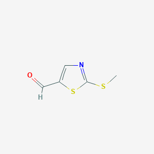B1661803 5-Thiazolecarboxaldehyde, 2-(methylthio)- CAS No. 95453-55-7