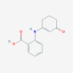B166181 2-((3-Oxocyclohex-1-enyl)amino)benzoic acid CAS No. 132600-13-6