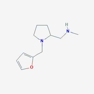 B1661812 1-{1-[(Furan-2-yl)methyl]pyrrolidin-2-yl}-N-methylmethanamine CAS No. 958443-34-0