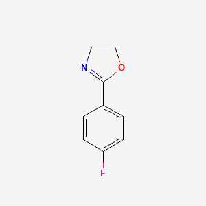 B1661830 Oxazole, 2-(4-fluorophenyl)-4,5-dihydro- CAS No. 96660-84-3