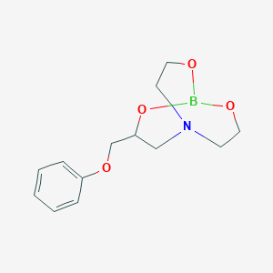 B1661831 2,8,9-Trioxa-5-aza-1-borabicyclo[3.3.3]undecane, 3-(phenoxymethyl)- CAS No. 96677-43-9