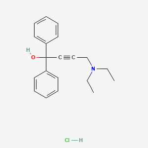 B1661834 2-Butyn-1-ol, 4-(diethylamino)-1,1-diphenyl-, hydrochloride CAS No. 968-60-5