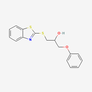 B1661835 2-Propanol, 1-(2-benzothiazolylthio)-3-phenoxy- CAS No. 96813-50-2