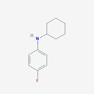 molecular formula C12H16FN B166185 N-cyclohexyl-4-fluoroaniline CAS No. 136684-94-1