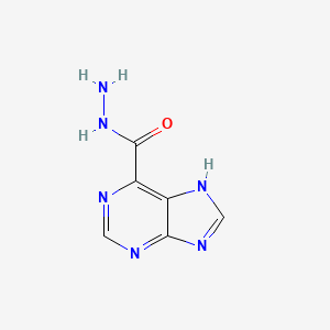 B1661864 9H-Purine-6-carboxylic acid, hydrazide CAS No. 98198-25-5
