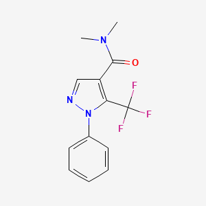 B1661876 N,N-dimethyl-1-phenyl-5-(trifluoromethyl)pyrazole-4-carboxamide CAS No. 98534-35-1