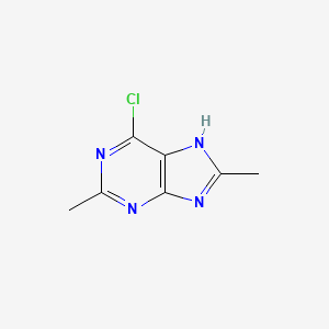 B1661879 6-chloro-2,8-dimethyl-7H-purine CAS No. 98550-74-4