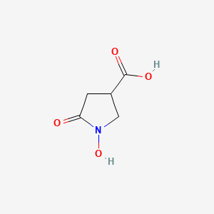 B1661910 1-Hydroxy-5-oxo-3-pyrrolidinecarboxylic acid CAS No. 99940-65-5