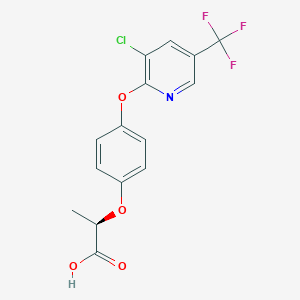 molecular formula C15H11ClF3NO4 B166194 Haloxyfop-P CAS No. 95977-29-0