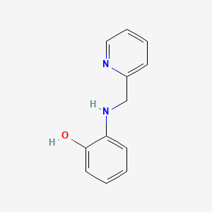 molecular formula C12H12N2O B1662118 Phenol, 2-[(2-pyridinylmethyl)amino]- CAS No. 102212-26-0