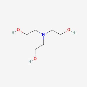 molecular formula C6H15NO3<br>(CH2OHCH2)3N<br>C6H15NO3 B1662121 Triethanolamine CAS No. 102-71-6