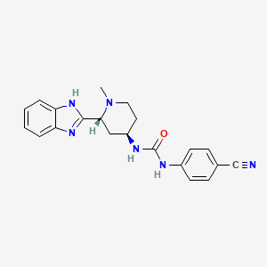 molecular formula C21H22N6O B1662127 格拉斯替尼 CAS No. 1095173-27-5