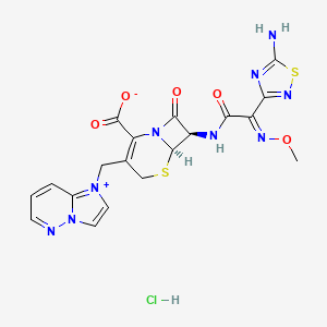 molecular formula C19H18ClN9O5S2 B1662134 头孢唑丙单盐酸盐 CAS No. 113981-44-5