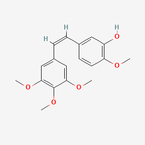 molecular formula C₁₈H₂₀O₅ B1662141 Combretastatin A4 CAS No. 117048-59-6