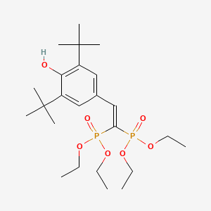 molecular formula C24H42O7P2 B1662164 4-[2,2-Bis(diethoxyphosphoryl)ethenyl]-2,6-ditert-butylphenol CAS No. 126411-39-0