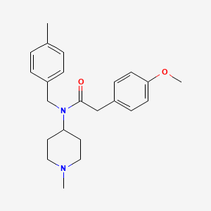 molecular formula C23H30N2O2 B1662165 2-(4-甲氧基苯基)-N-(4-甲基苄基)-N-(1-甲基哌啶-4-基)乙酰胺 CAS No. 359878-17-4