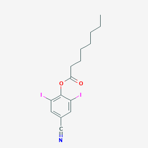 molecular formula C15H17I2NO2 B166217 辛酰氧基碘苯 CAS No. 3861-47-0