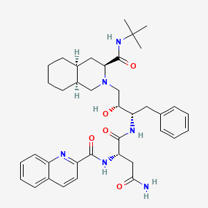 molecular formula C38H50N6O5 B1662171 Saquinavir CAS No. 127779-20-8