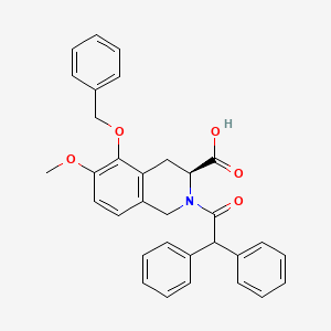 molecular formula C32H29NO5 B1662175 Olodanrigan CAS No. 1316755-16-4