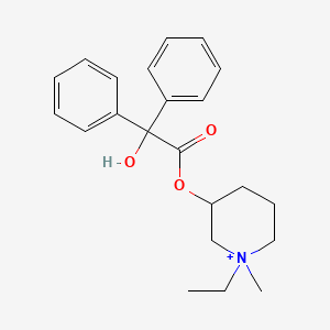 molecular formula C22H28NO3+ B1662189 哌喷佐拉特 CAS No. 13473-38-6