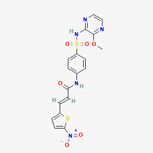 molecular formula C18H15N5O6S2 B1662192 坏死磺酰胺 CAS No. 1360614-48-7