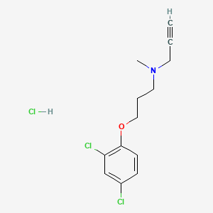 molecular formula C13H16Cl3NO B1662214 Clorgyline hydrochloride CAS No. 17780-75-5