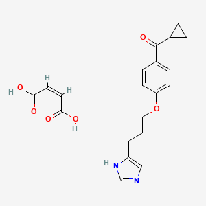 molecular formula C20H22N2O6 B1662222 马来酸环丙沙芬 CAS No. 184025-19-2