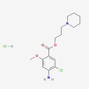 B1662257 3-(Piperidin-1-yl)propyl 4-amino-5-chloro-2-methoxybenzoate hydrochloride CAS No. 149719-06-2