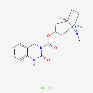 molecular formula C17H22ClN3O3 B1662303 盐酸 DAU 5884 CAS No. 131780-48-8