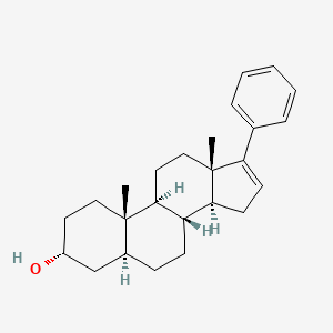molecular formula C25H34O B1662318 17-苯基雄烯醇 CAS No. 694438-95-4