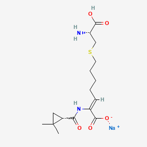 molecular formula C16H25N2NaO5S B1662319 Cilastatin sodium CAS No. 81129-83-1
