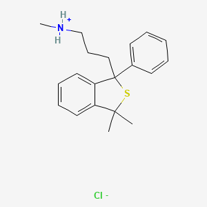 molecular formula C20H25NS.HCl B1662362 3-(3,3-二甲基-1-苯基-2-苯并噻吩-1-基)-N-甲基丙-1-胺；盐酸盐 CAS No. 25487-28-9