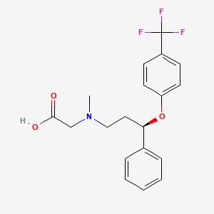 molecular formula C19H20F3NO3 B1662365 2-[甲基-[(3R)-3-苯基-3-[4-(三氟甲基)苯氧基]丙基]氨基]乙酸 CAS No. 372198-97-5