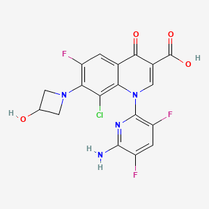 molecular formula C18H12ClF3N4O4 B1662383 德拉氟沙星 CAS No. 189279-58-1