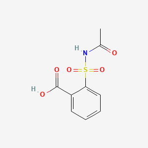 molecular formula C9H9NO5S B1662388 2-(acetylsulfamoyl)benzoic Acid CAS No. 849067-18-1