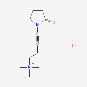 molecular formula C11H19IN2O B1662412 （4-(2-氧代-1-吡咯烷基)-2-丁炔基）三甲基碘化铵 CAS No. 3854-04-4