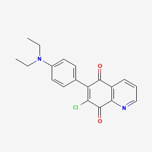 molecular formula C19H17ClN2O2 B1662420 7-氯-6-[4-(二乙氨基)苯基]喹啉-5,8-二酮 CAS No. 389614-94-2