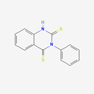 molecular formula C14H10N2S2 B1662431 3-苯基-1H-喹唑啉-2,4-二硫酮 CAS No. 16081-93-9