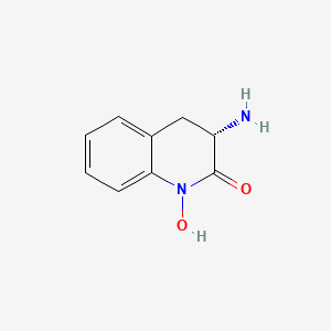 molecular formula C9H10N2O2 B1662438 (3S)-3-氨基-1-羟基-1,2,3,4-四氢喹啉-2-酮 CAS No. 34783-48-7