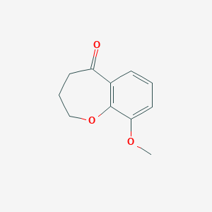 molecular formula C11H12O3 B166247 9-甲氧基-3,4-二氢苯并[B]氧杂茚-5(2H)-酮 CAS No. 127557-08-8