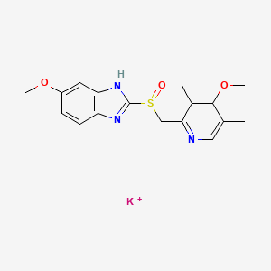 molecular formula C17H19KN3O3S+ B1662479 (s)-Omeprazole potassium CAS No. 161796-84-5