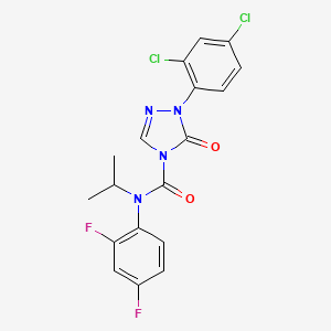 molecular formula C18H14Cl2F2N4O2 B1662519 Ipfencarbazone CAS No. 212201-70-2