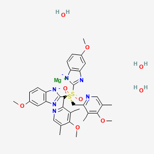 B1662524 Esomeprazole magnesium trihydrate CAS No. 217087-09-7