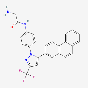 molecular formula C26H19F3N4O B1662526 PDK1 inhibitor AR-12 CAS No. 742112-33-0
