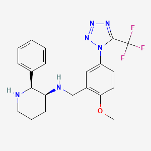 molecular formula C21H23F3N6O B1662534 沃福匹坦 CAS No. 168266-90-8