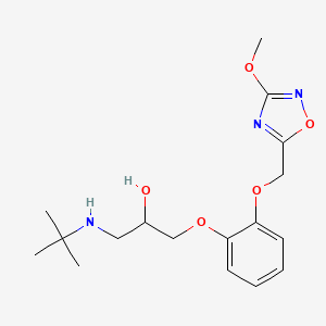 molecular formula C17H25N3O5 B1662536 Zoleprodolol CAS No. 158599-53-2