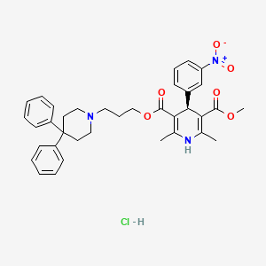 molecular formula C36H40ClN3O6 B1662579 尼古地平盐酸盐 CAS No. 113145-69-0