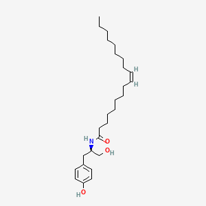 molecular formula C27H45NO3 B1662586 (Z)-N-[(2R)-1-羟基-3-(4-羟基苯基)丙烷-2-基]十八碳烯酰胺 CAS No. 616884-63-0